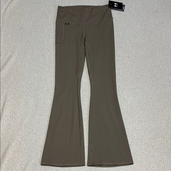 Under Armour UA Motion Flare Pants High Waist Taupe/olive green size M- - Picture 2 of 13